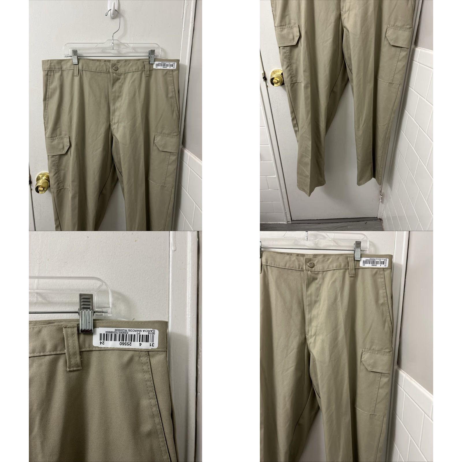 Vintage Cintas Cargo Pants Mens Size 40x30 Tan Khaki Straight Leg Vintage No Size US 40 / EU 56 - 8 Thumbnail