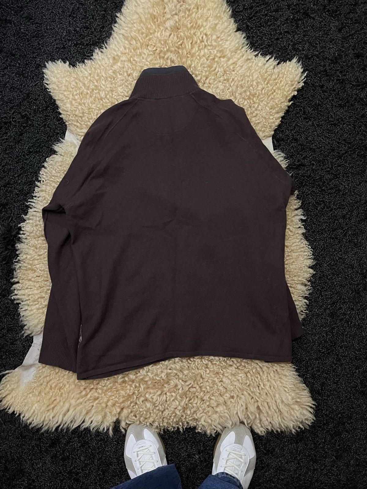The North Face Vintage The North Face Brown Y2K Zip Knit Fleece Sweater Size US L / EU 52-54 / 3 - 5 Thumbnail