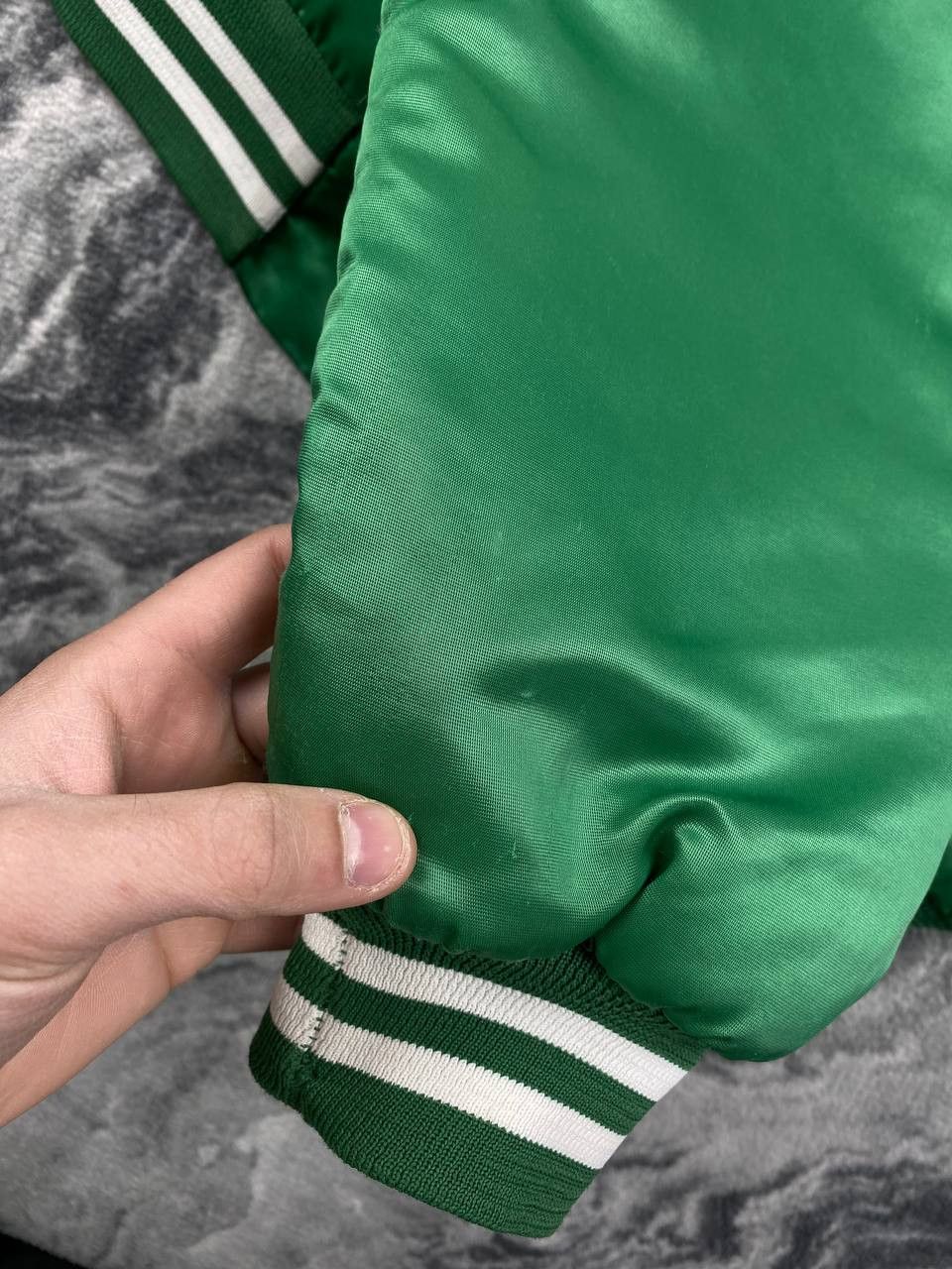 Vintage Vintage New York Jets Chalk Line 90s Bomber Jacket Big Logo Size US XL / EU 56 / 4 - 14 Thumbnail
