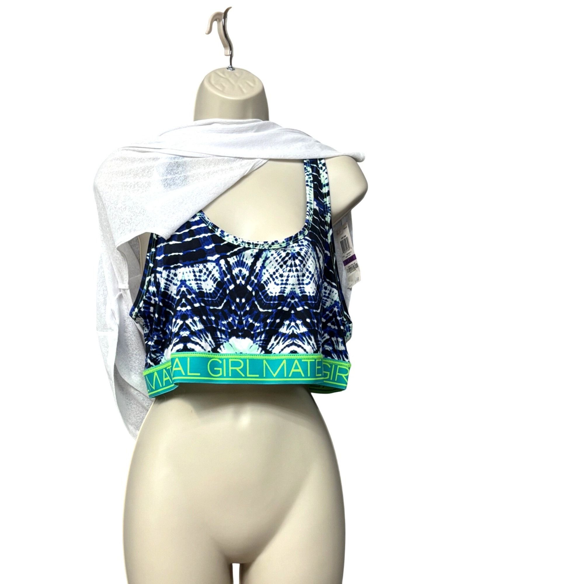 Other Material Girl Active Juniors' Layered-look Tank Top/ Bra Com Size XXL / US 16-18 / IT 52-54 - 3 Thumbnail