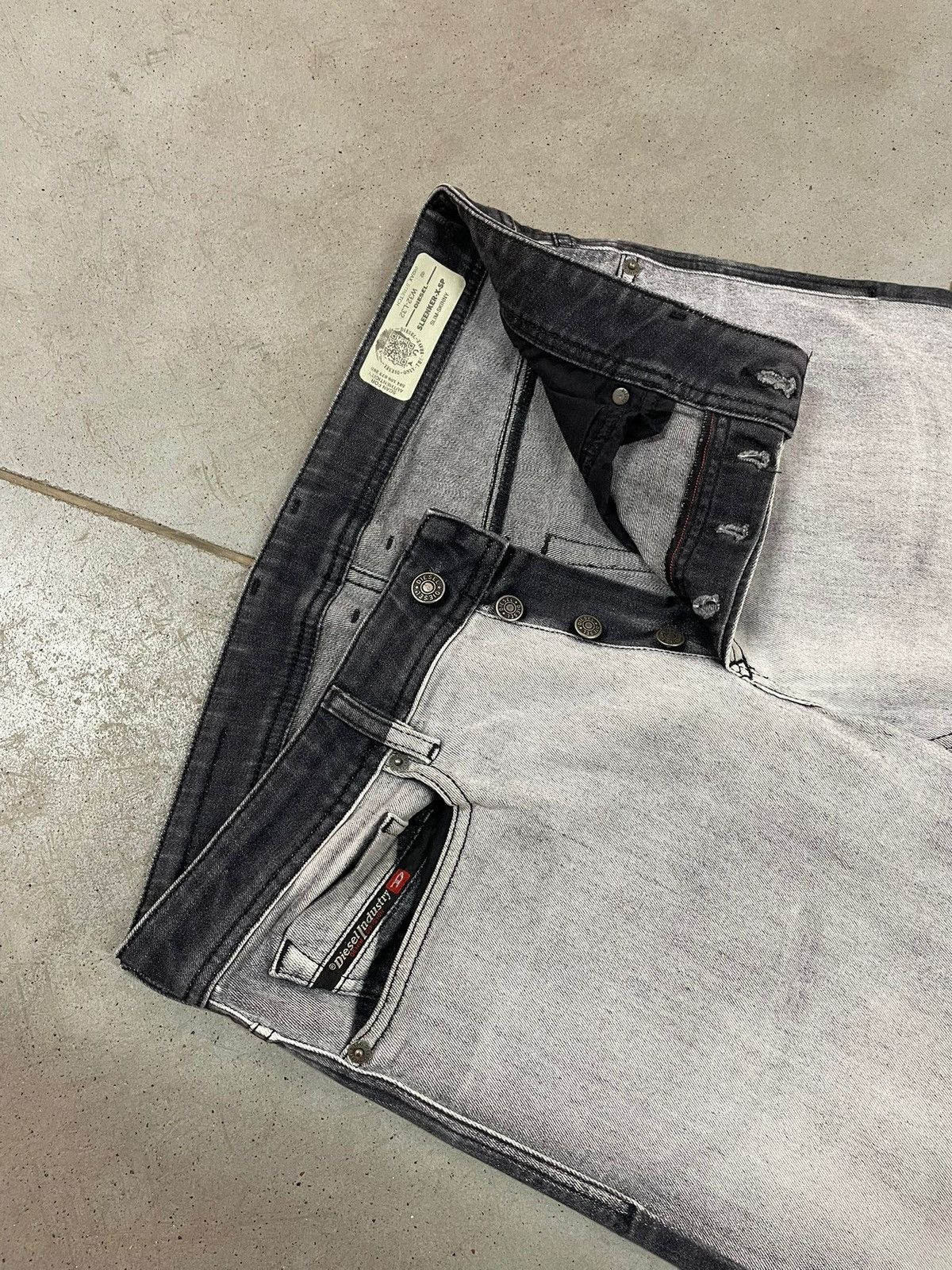 Diesel Diesel Jeans Black/White Denim Size US 32 / EU 48 - 5 Thumbnail