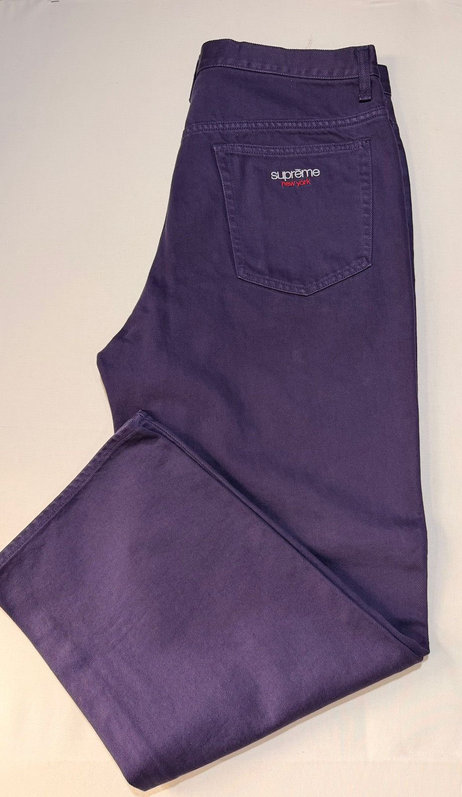 Supreme Baggy Jean Purple 34 Supreme Baggy Denim Short (SS26 