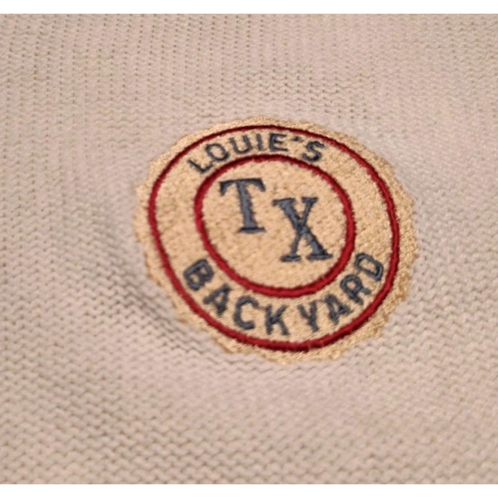 Lee Vintage Yes Lee Sweater Mens M Made In USA Heavyweight Collared Louie's Backyard TX Size US M / EU 48-50 / 2 - 4 Thumbnail