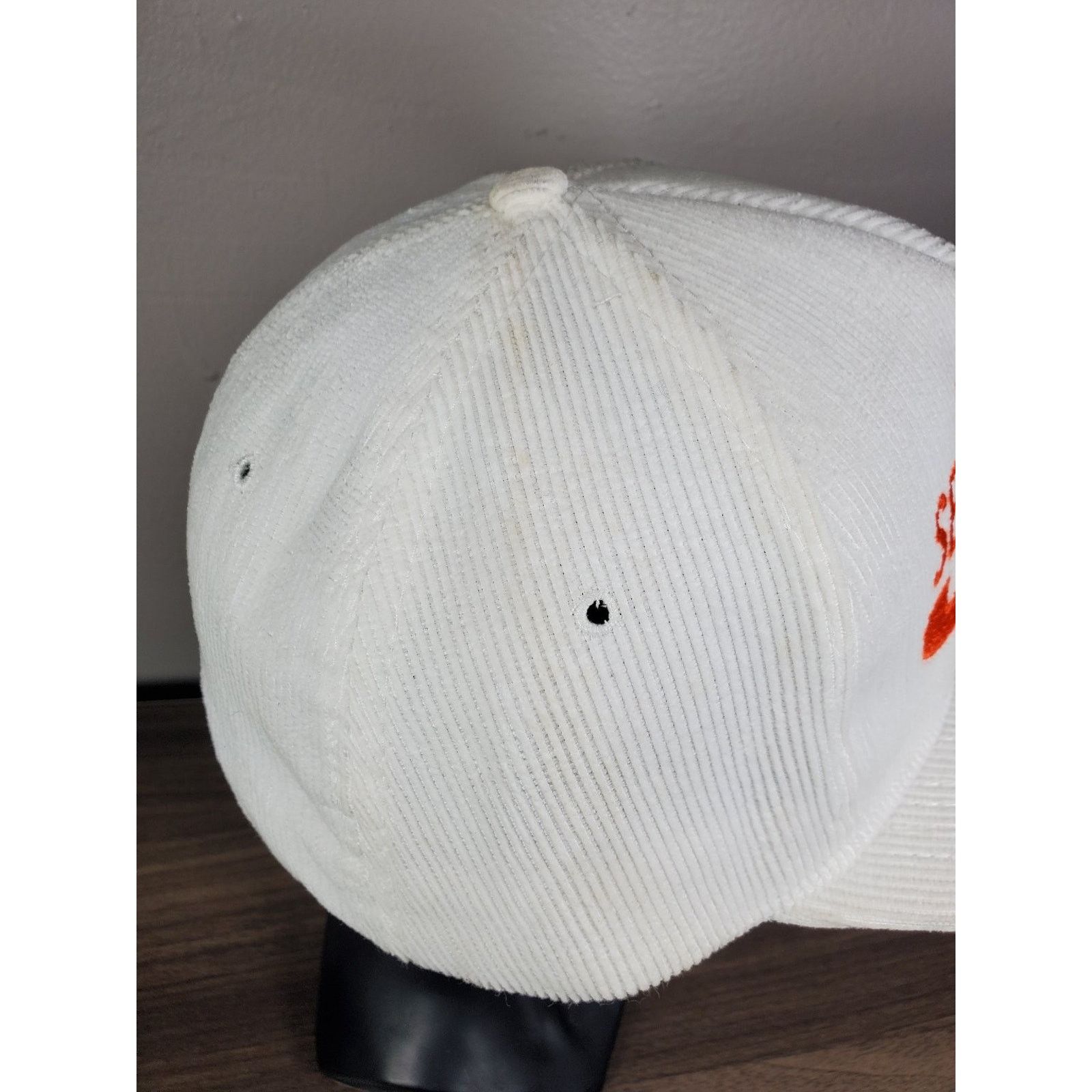 Vintage SE Johnson Companies White Corduroy Trucker Hat Snapback Cap Size ONE SIZE - 7 Thumbnail