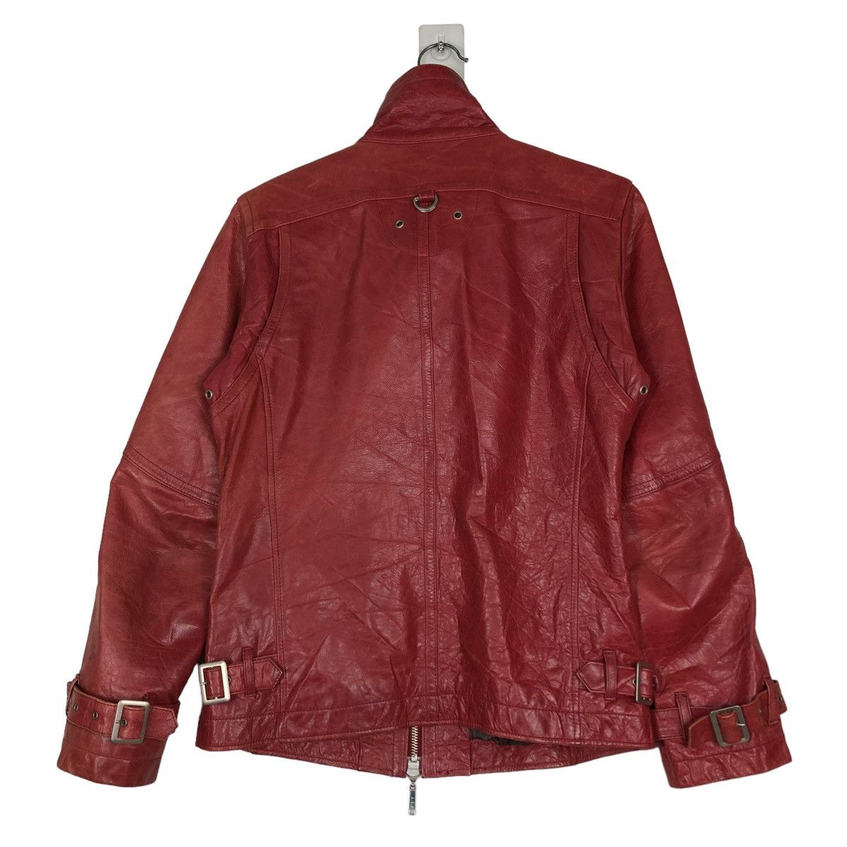 Japanese Brand 🔥VINTAGE BONDAGE LEATHER BIKER JACKET ASM ISSEY MIYAKE Size US M / EU 48-50 / 2 - 8 Thumbnail