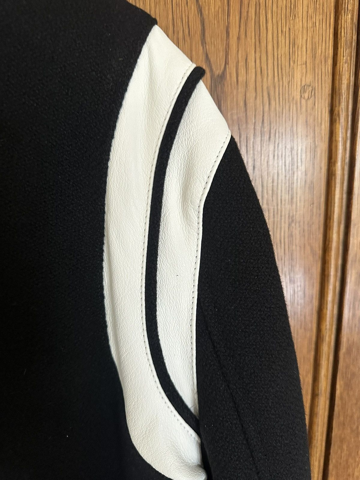 Saint Laurent Paris SS15 Saint Laurent classic black white teddy jacket 52 BNWT Size US L / EU 52-54 / 3 - 22 Thumbnail