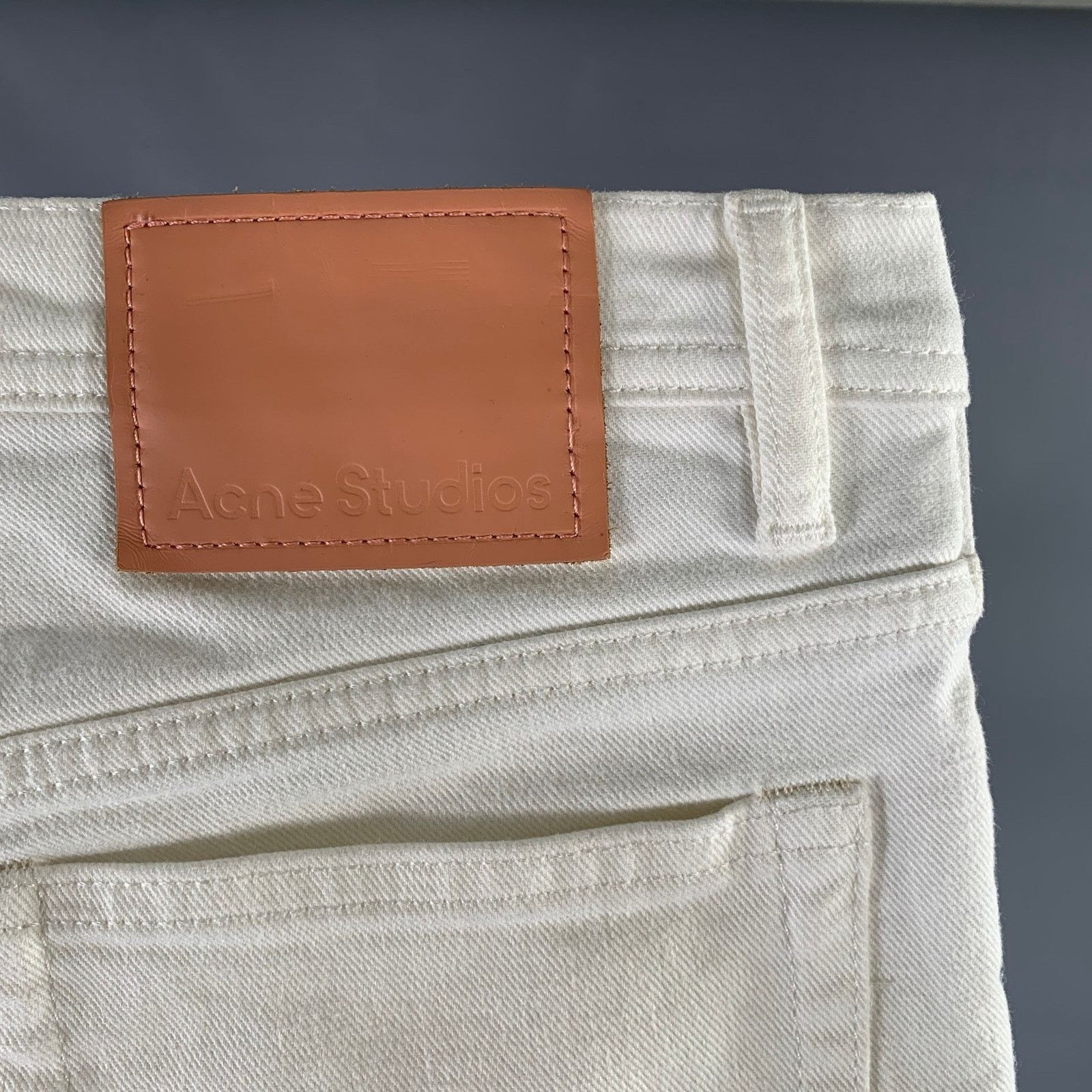 Acne Studios ACNE Size 30 White Cotton Skinny Jeans Size US 30 / EU 46 - 2 Thumbnail
