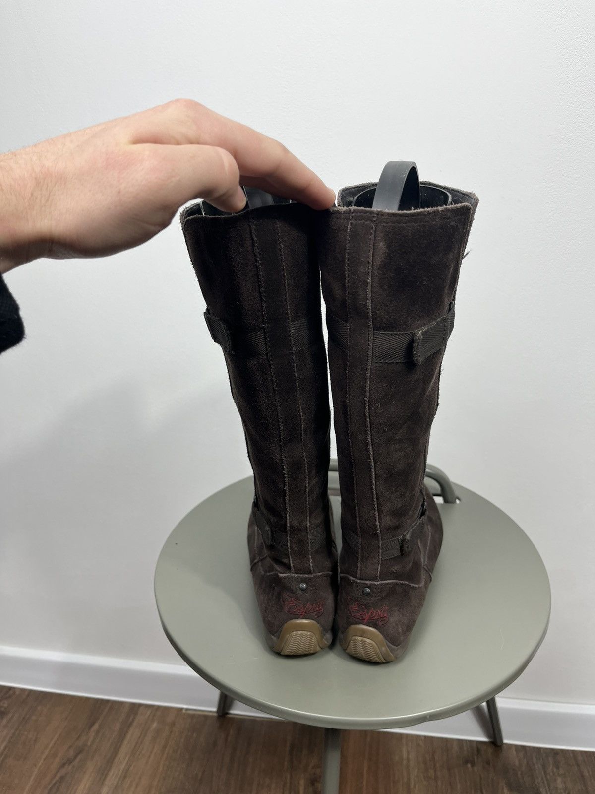 Other Women’s Brown Suede Racing Boots EU 38.5 Tall Zip Size US 7.5 / IT 37.5 - 6 Thumbnail