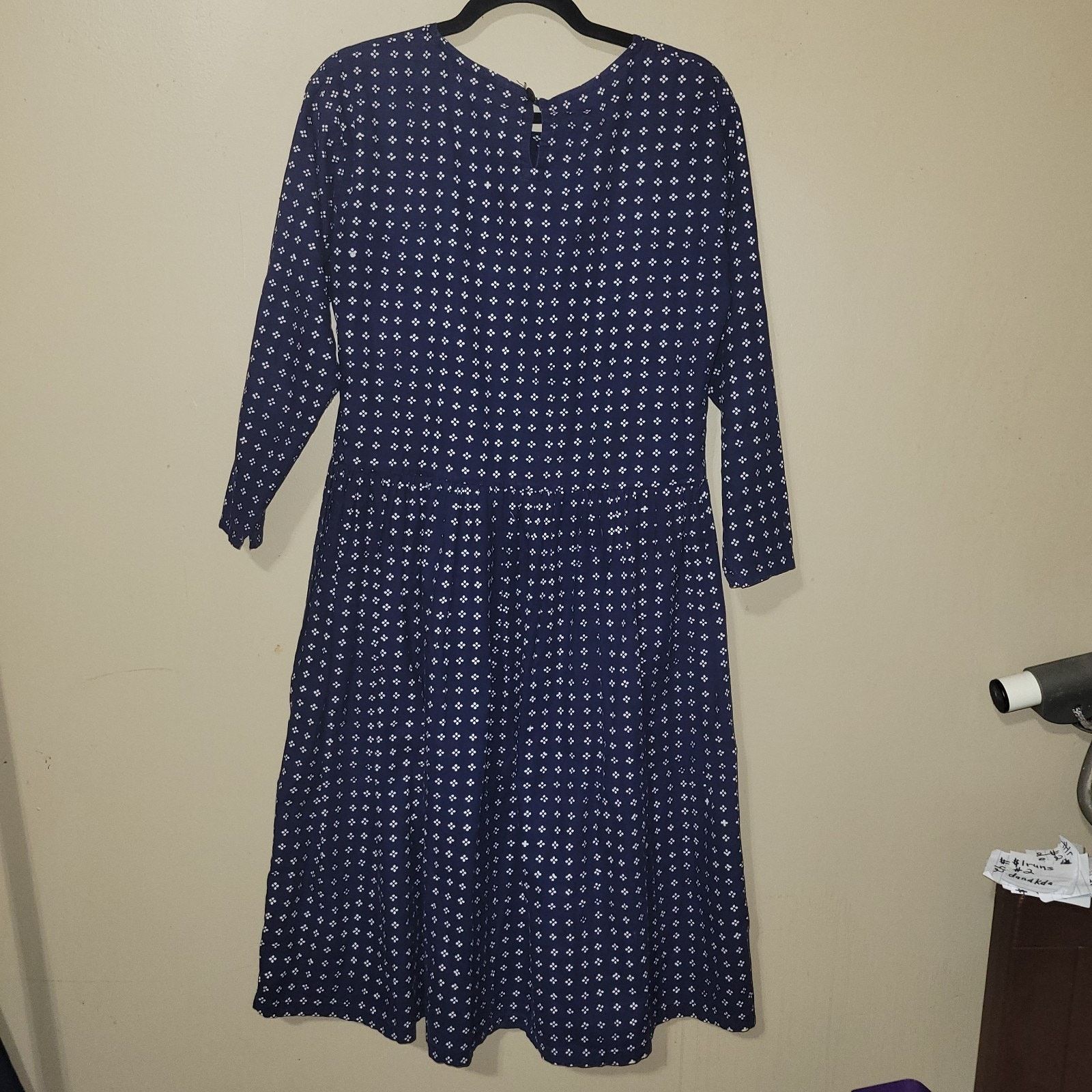 & Other Stories Vtg Passports Pier One Blue 100% Cotton Maxi Dress Medium Size M / US 6-8 / IT 42-44 - 8 Thumbnail