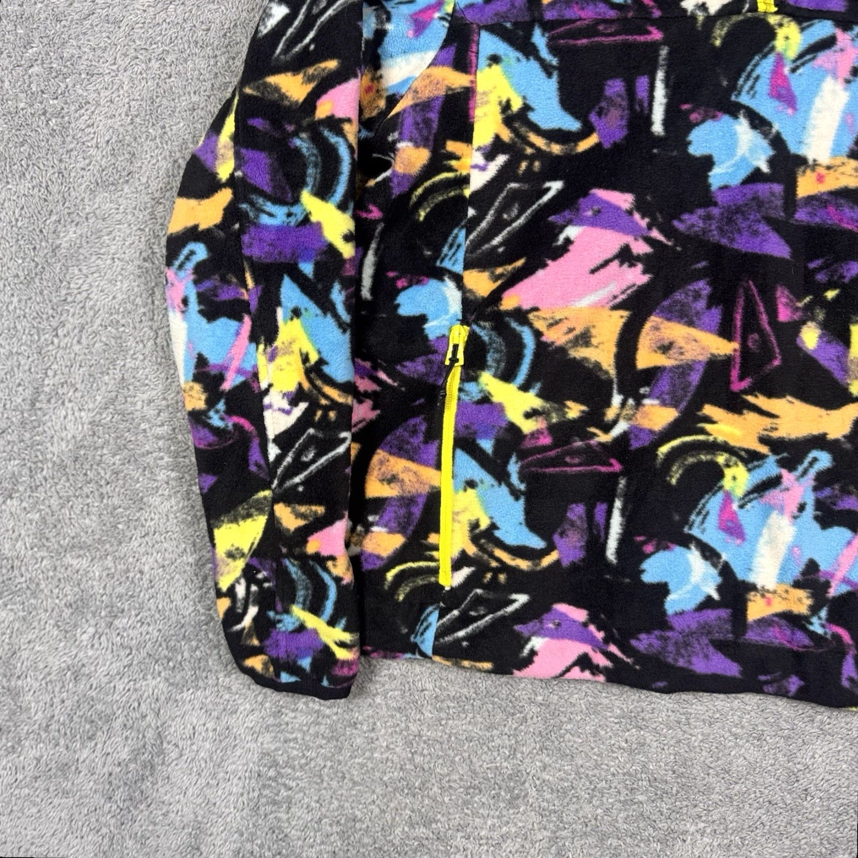 Chubbies Chubbies Jacket Mens M Fleece Pullover 1/4 Zip Abstract Neon Geometric Sweater Jacket Size US M / EU 48-50 / 2 - 2 Thumbnail
