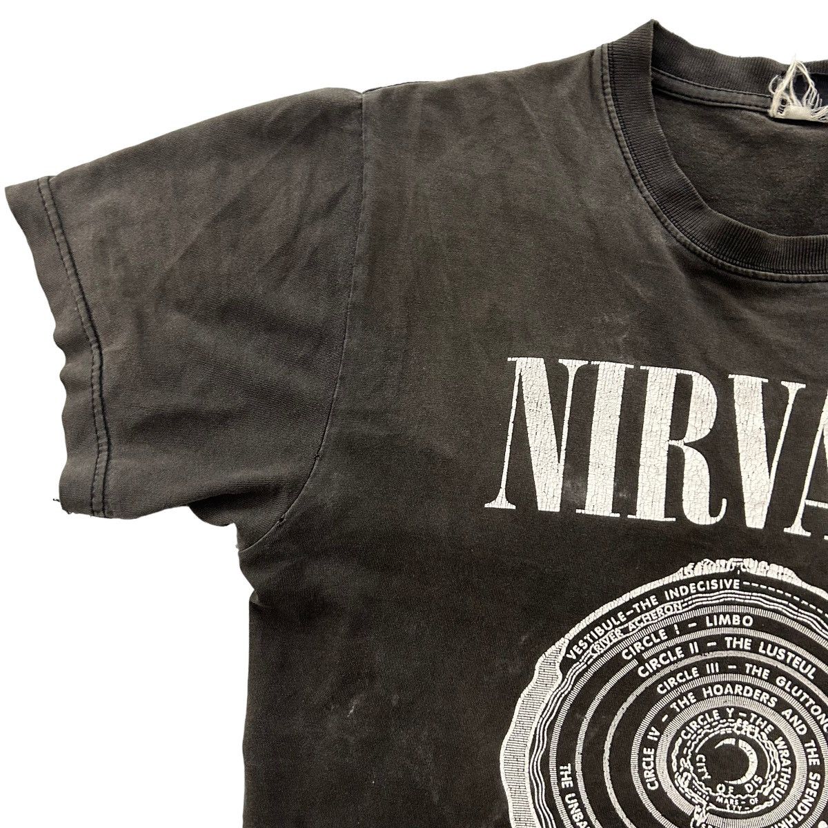 If Six Was Nine × Vintage Distressed Sunfaded Nirvana Vestibule Tee Size US M / EU 48-50 / 2 - 4 Thumbnail