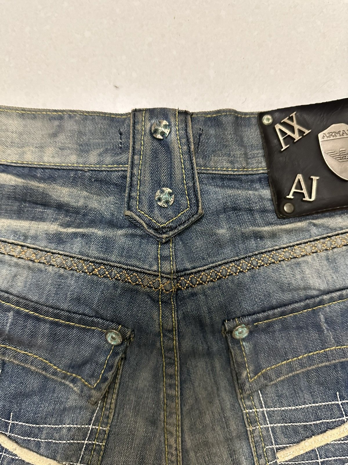 Armani VTG All ARMANI Collection Distressed Denim Size US 31 - 6 Thumbnail
