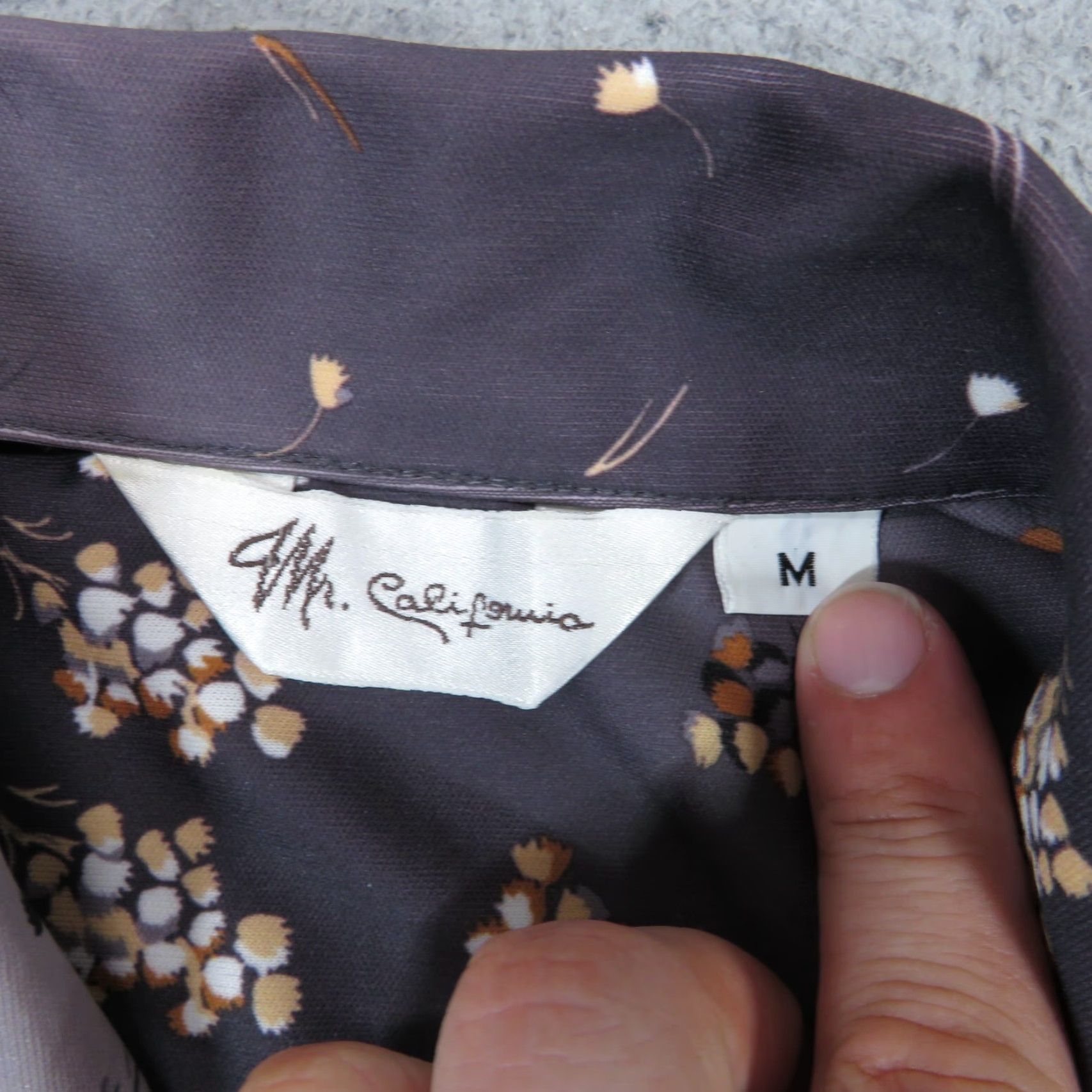 Vintage VINTAGE Mr California Shirt Mens Medium 70s Grey Fade Floral Disco Rockabilly 60 Size US M / EU 48-50 / 2 - 5 Thumbnail