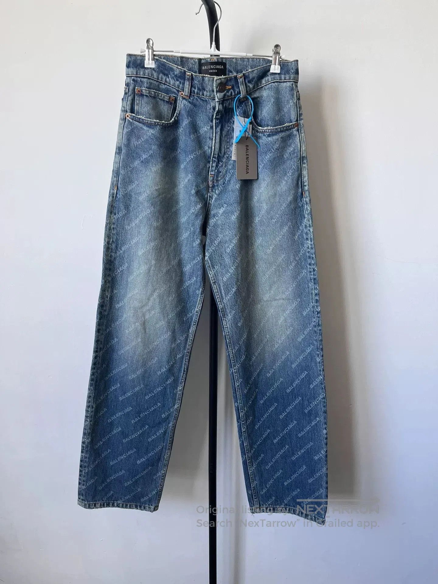 Balenciaga Balenciaga Logo Print Jeans. Size 22" - 1 Thumbnail