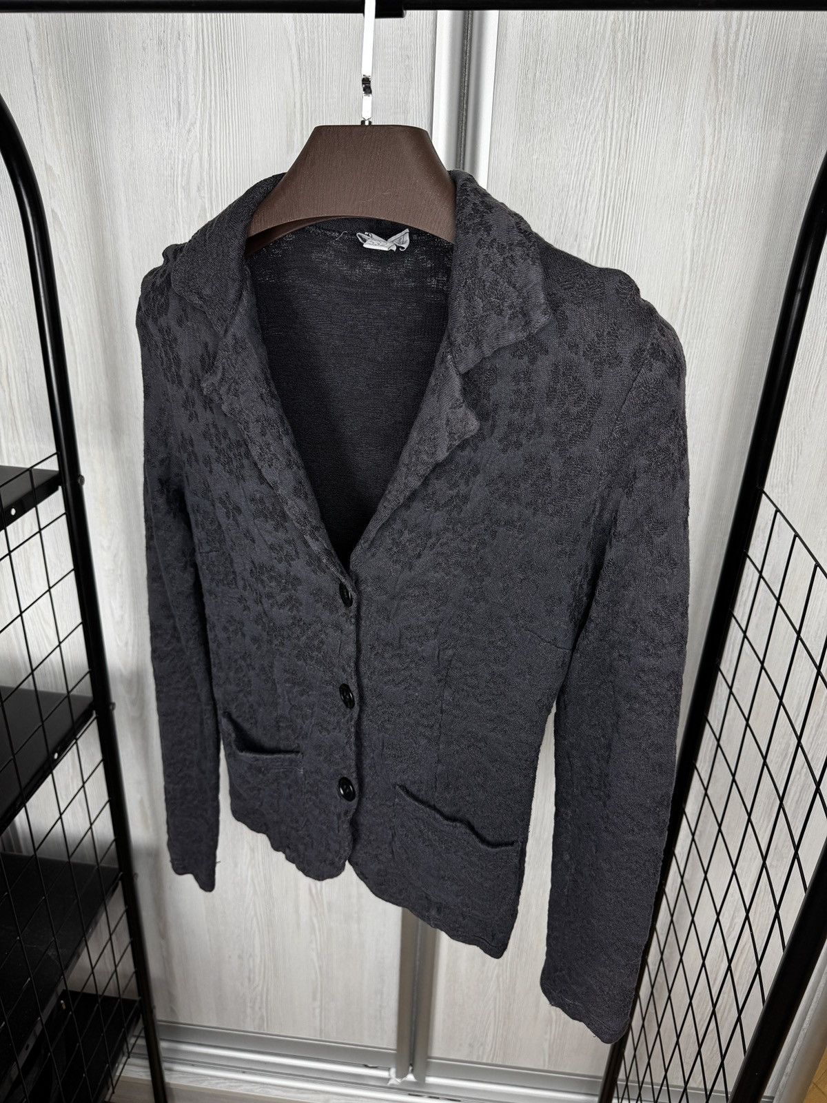 Transit Transit Par Such black avant garde linen blend Blazer Size XS / US 0-2 / IT 36-38 - 6 Thumbnail