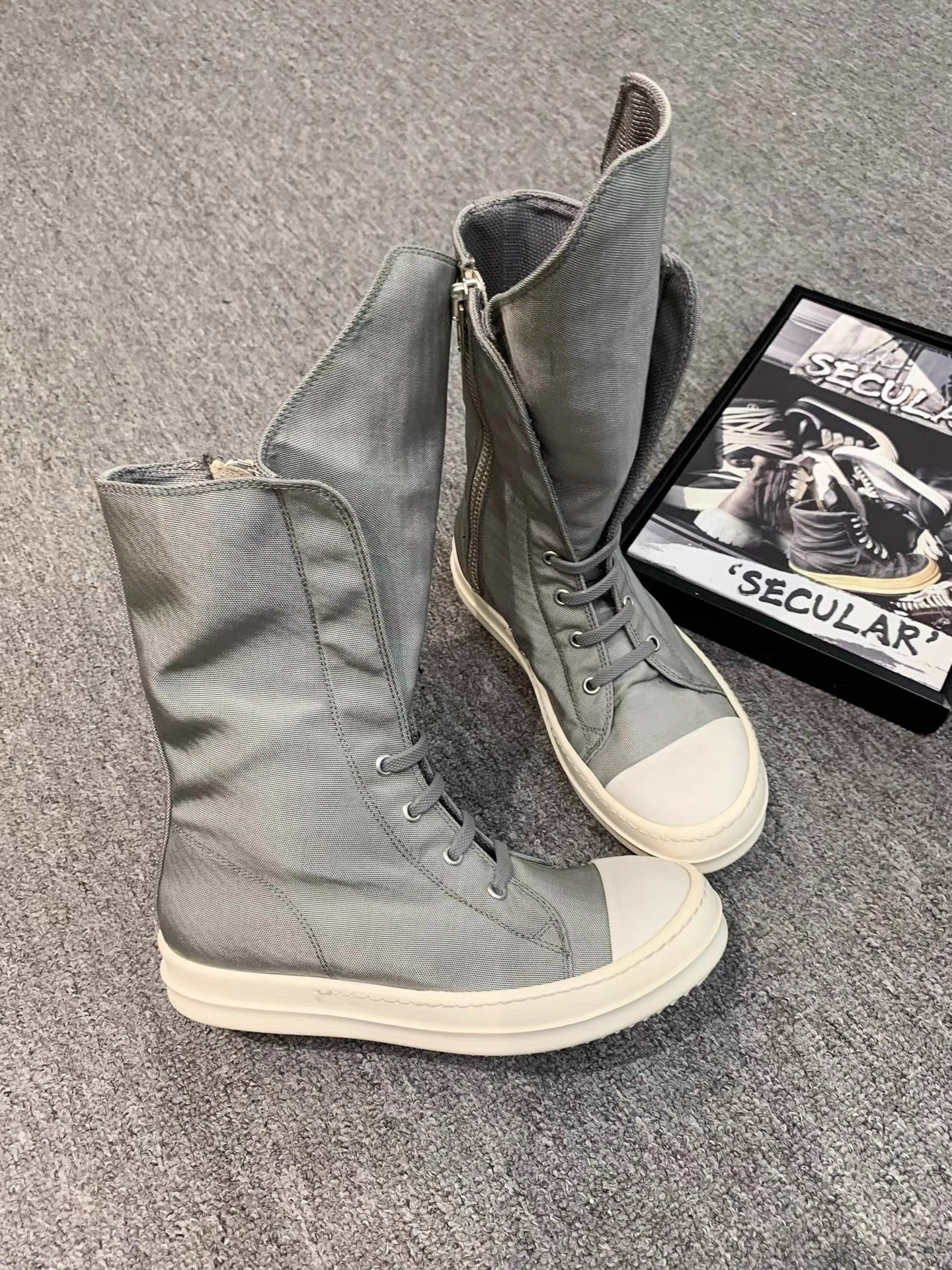 Rick Owens Rick Owens Mega Tongue Boots K34 Size US 6 / IT 36 - 2 Thumbnail