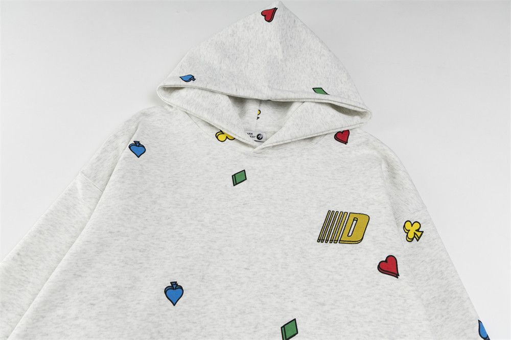 Vintage Loose men's washed sports casual embroidered hoodie Size US M / EU 48-50 / 2 - 3 Thumbnail