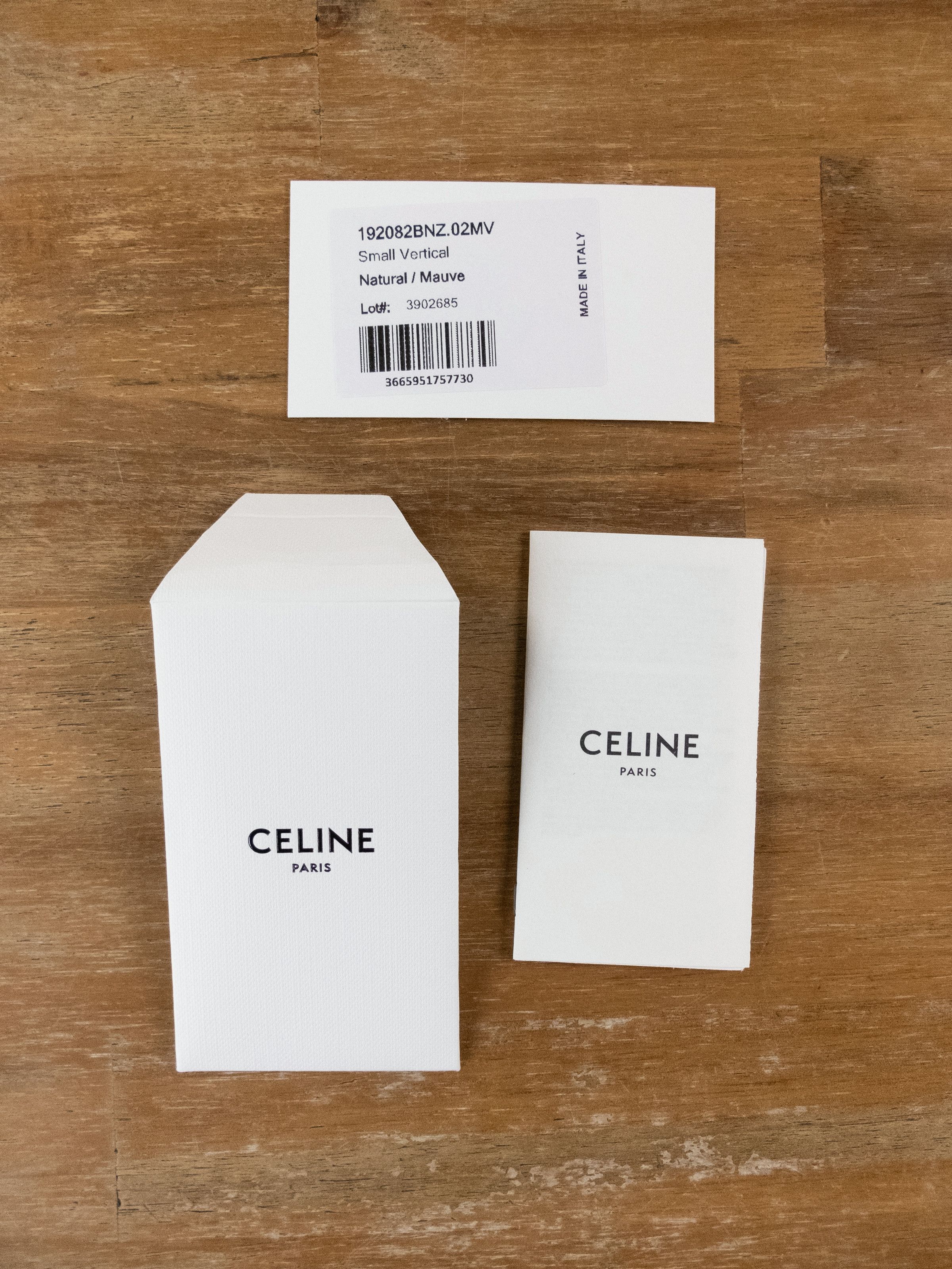 Celine CELINE Small Vertical mauve purple canvas leather tote bag q Size ONE SIZE - 10 Thumbnail