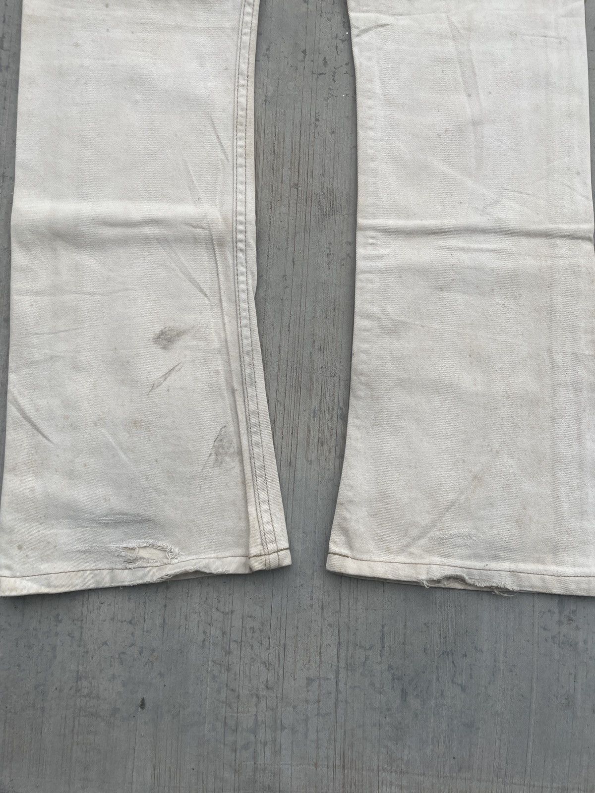 JACKROSE JACKROSE CREAM FLARE JEANS PUNK ARCHIVE Size US 31 - 10 Thumbnail