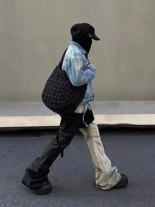 Japanese Brand × Jean Vintage washed black and white patchwork jeans Size US 32 / EU 48 - 4 Thumbnail