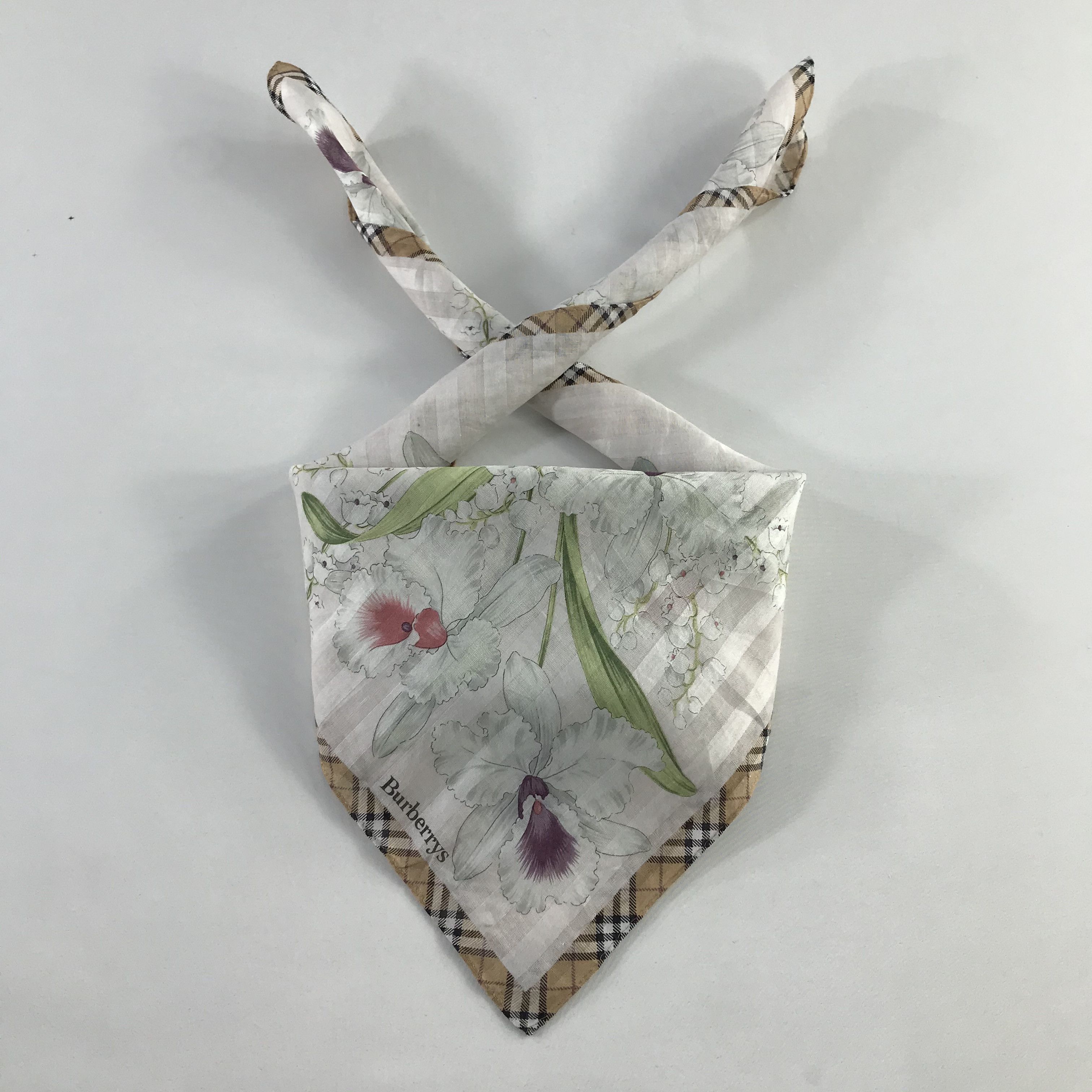 Burberry × Vintage Burberry Bandana / Handkerchief / Neckerchief - S775 Size ONE SIZE - 3 Thumbnail