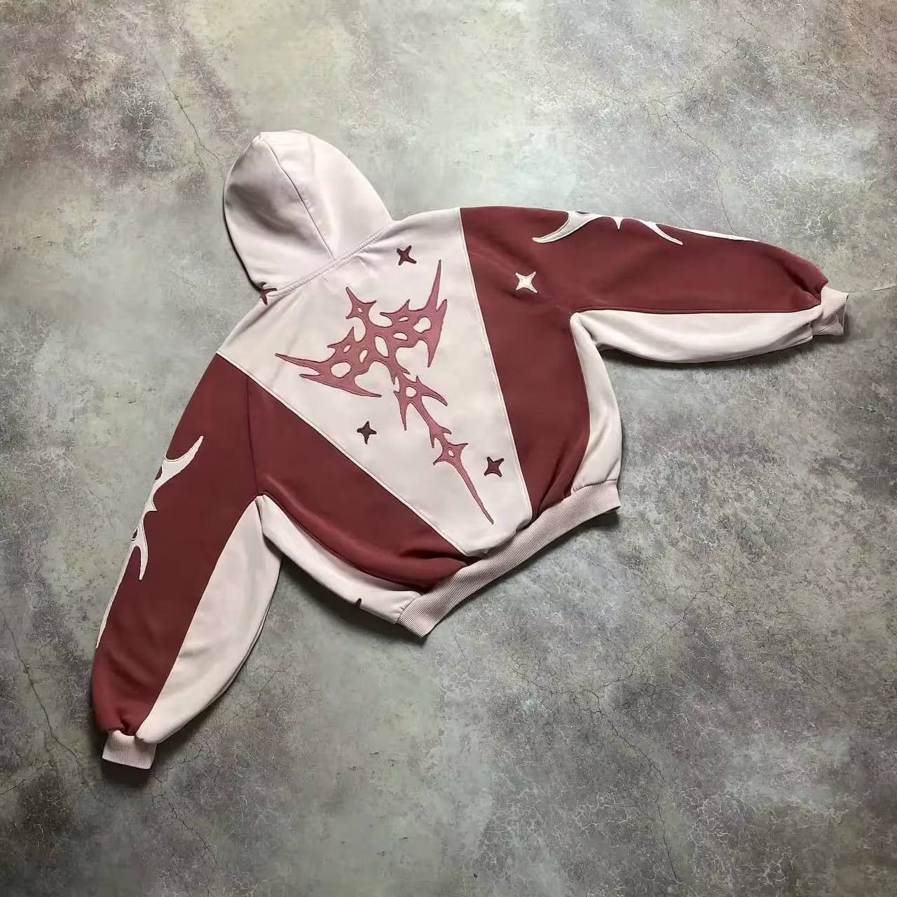 Japanese Brand × Vintage gothic hoodie with geometric embroidery Size US XL / EU 56 / 4 - 4 Thumbnail