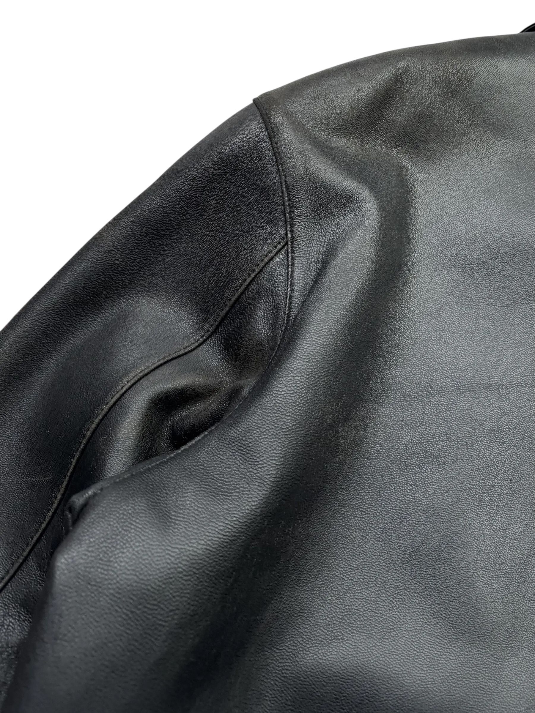 Vintage Y2K Leather Thrashed Jacket(V39) Size US M / EU 48-50 / 2 - 15 Thumbnail