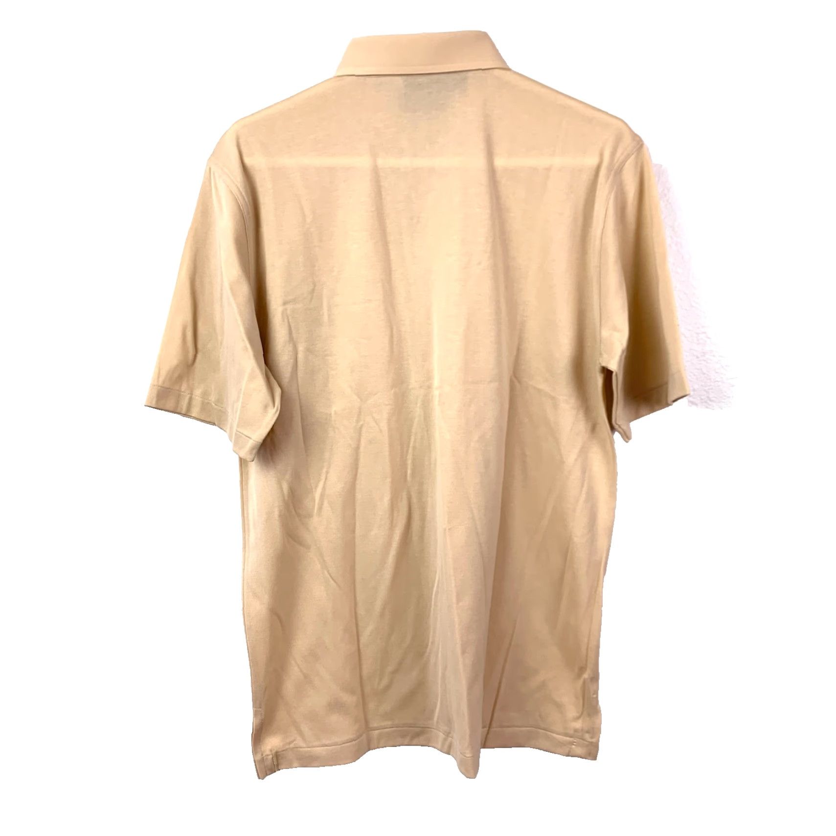 Vintage VINTAGE Robert Bruce Polo Shirt Mens L Beige 90s Preppy Short Sleeve Button-Down Pocketed NWT Size US L / EU 52-54 / 3 - 7 Thumbnail