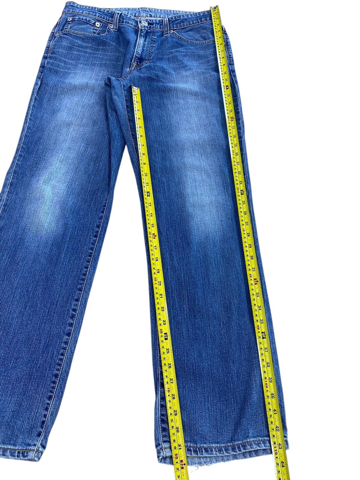 Edwin Edwin Whiskered Light Wash Baggy Jeans Style Size US 35 - 7 Thumbnail