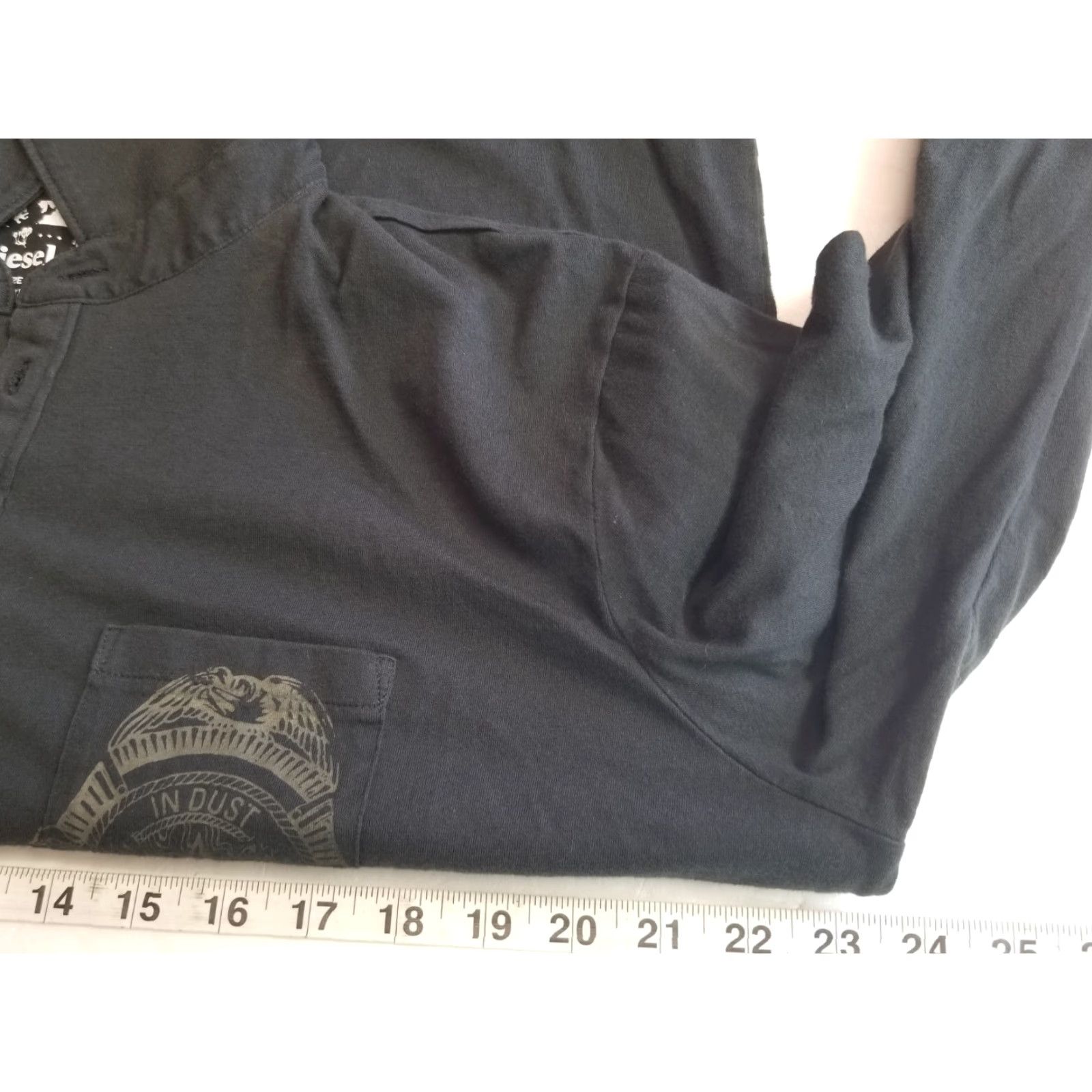 Vintage Diesel Long Sleeve T-Shirt Mens 2XL Black Collared Button Diésel Power Gear Size US XXL / EU 58 / 5 - 4 Thumbnail