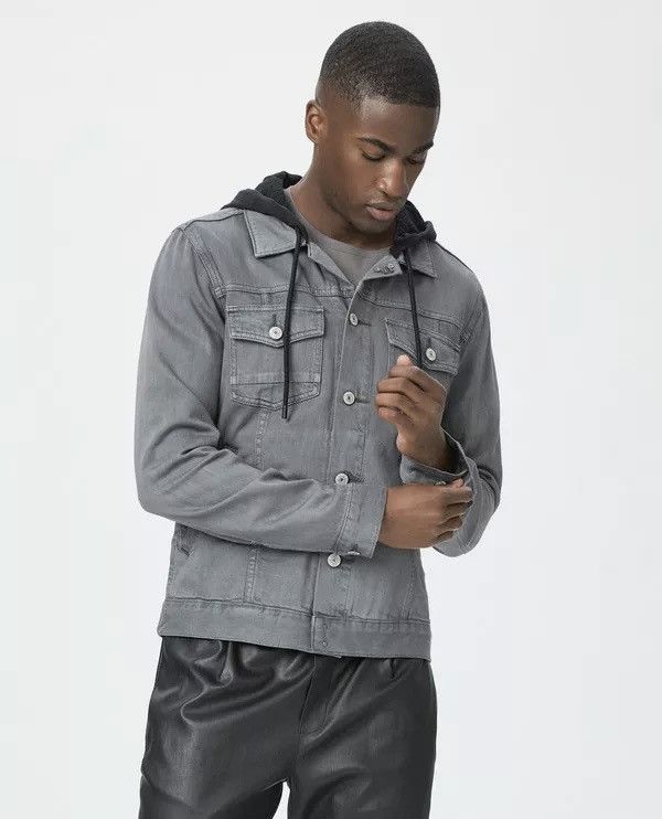 Paige Paige Scout Hooded Denim Jacket Size US M / EU 48-50 / 2 - 5 Thumbnail
