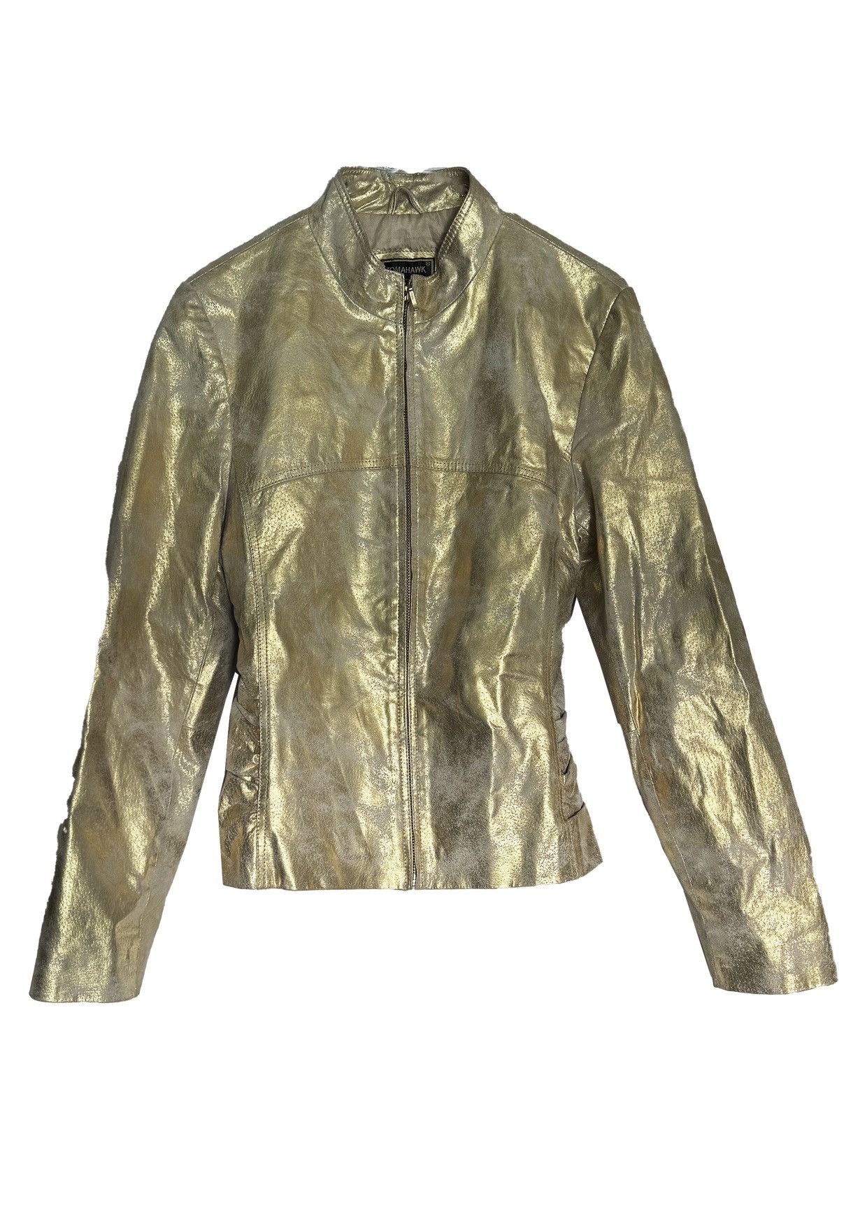 Other Gold Distressed Suede Jacket Size M / US 6-8 / IT 42-44 - 1 Thumbnail
