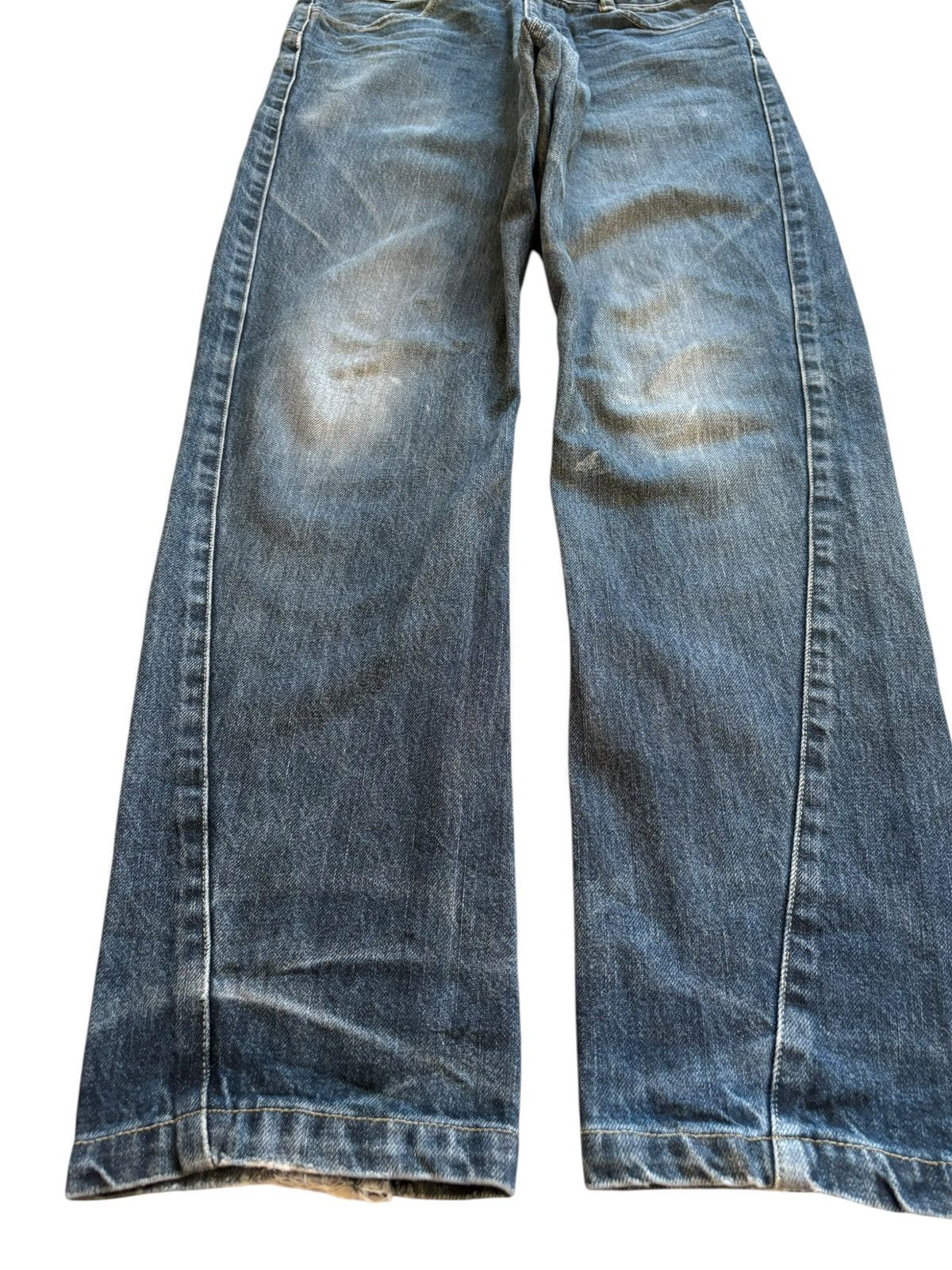 Japanese Brand × Number (N)ine Vintage Japanese Brand Mud Wash Spiral Leg Jeans Size US 32 / EU 48 - 6 Thumbnail