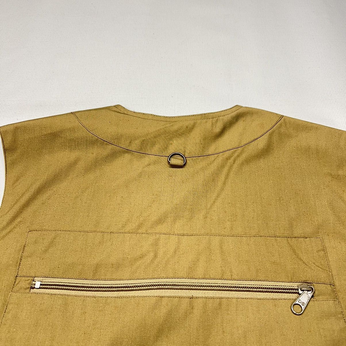 Vintage VTG American Fisherman Vest Khaki Fishing Pocket Hunting Zip Size US S / EU 44-46 / 1 - 14 Thumbnail