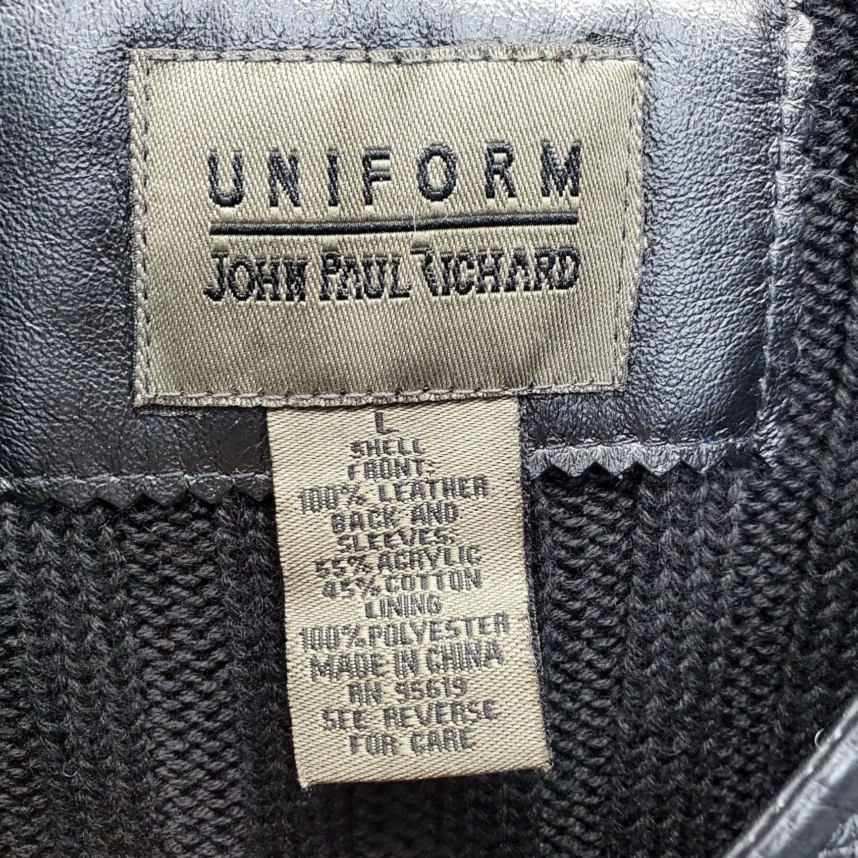Vintage John Paul Richard Black Quilted Leather Front Snap Sweater Jacket Womens L Size L / US 10 / IT 46 - 5 Thumbnail