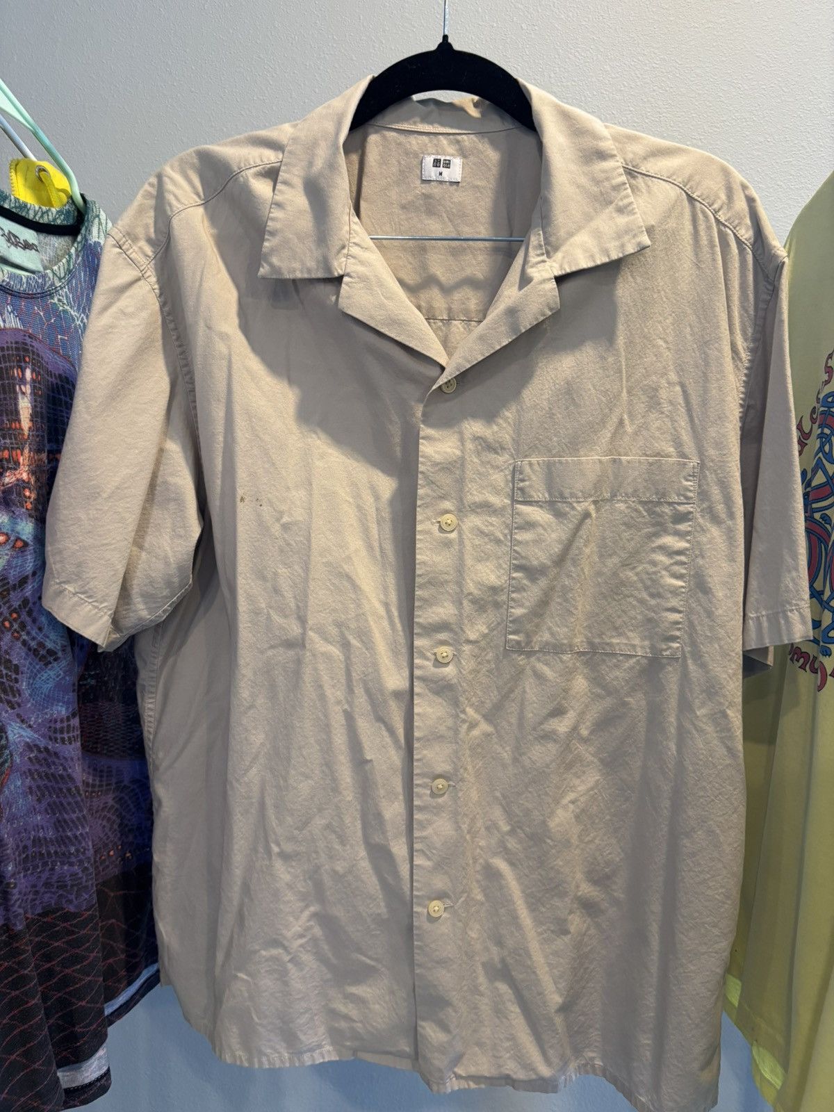 Uniqlo Uniqlo Open Collar Short Sleeve Shirt Size M 👕 Size US M / EU 48-50 / 2 - 5 Thumbnail