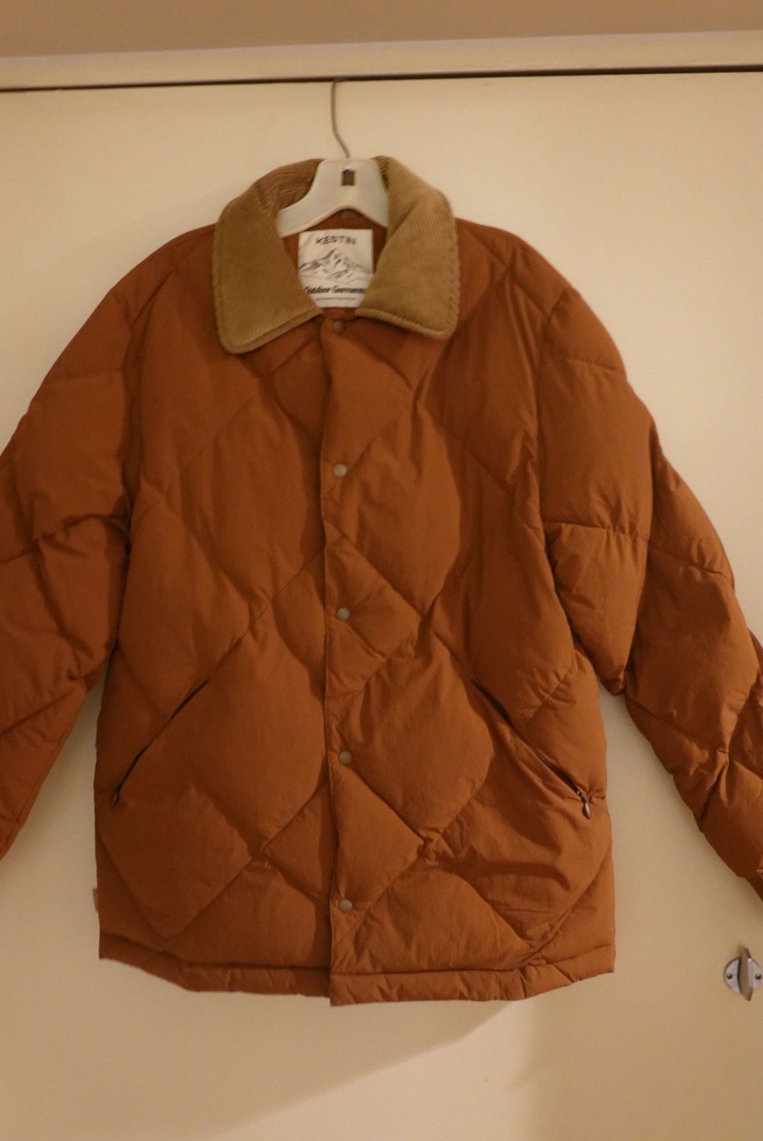 KESTIN Dunbar Tobacco Brown Size Mens Small Padded Down Jacket Size US S / EU 44-46 / 1 - 6 Thumbnail