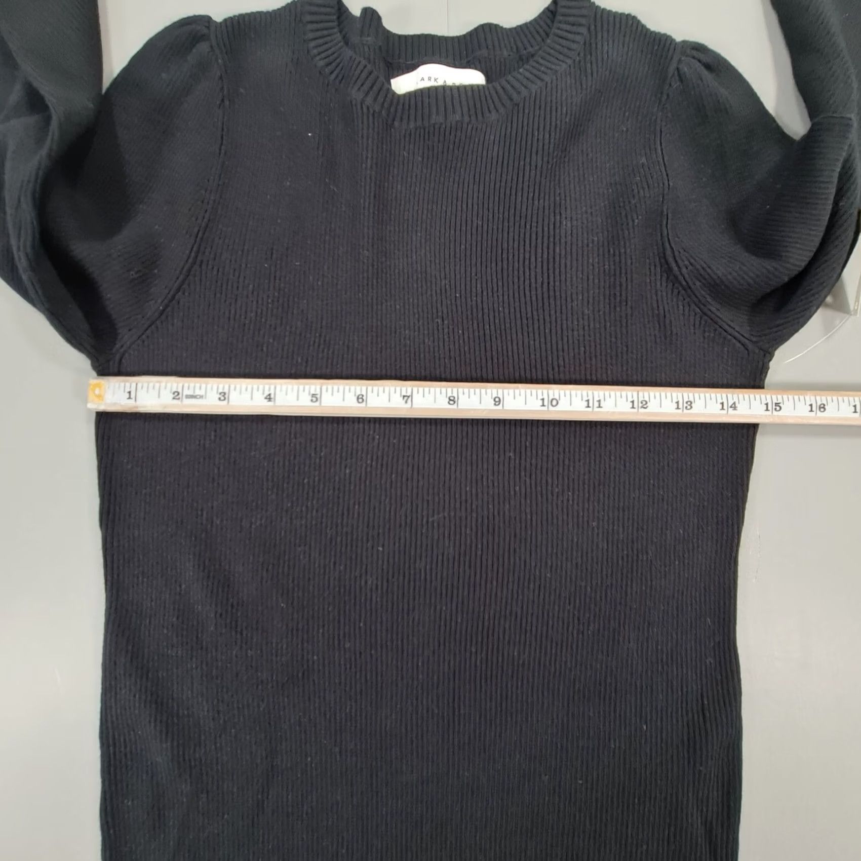 Vintage Lark & Ro Womens Jumper Black Large Long Sleeve Rib Knit Pullover Size L / US 10 / IT 46 - 5 Thumbnail