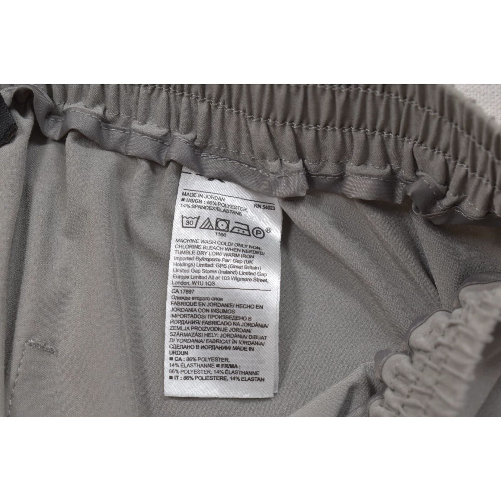 Banana Republic Banana Republic Women's Gray Belted Tapered Elastic Waist Pants M Polyester Dress Pants Size 32" / US 10 / IT 46 - 7 Thumbnail
