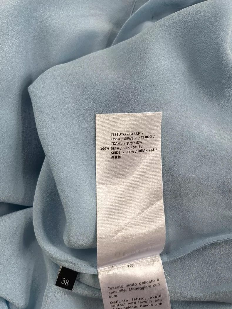Gucci Gucci Size 38 Light blue mulberry silk shirt 2501-Nextarrow Size US XXS / EU 40 - 6 Thumbnail
