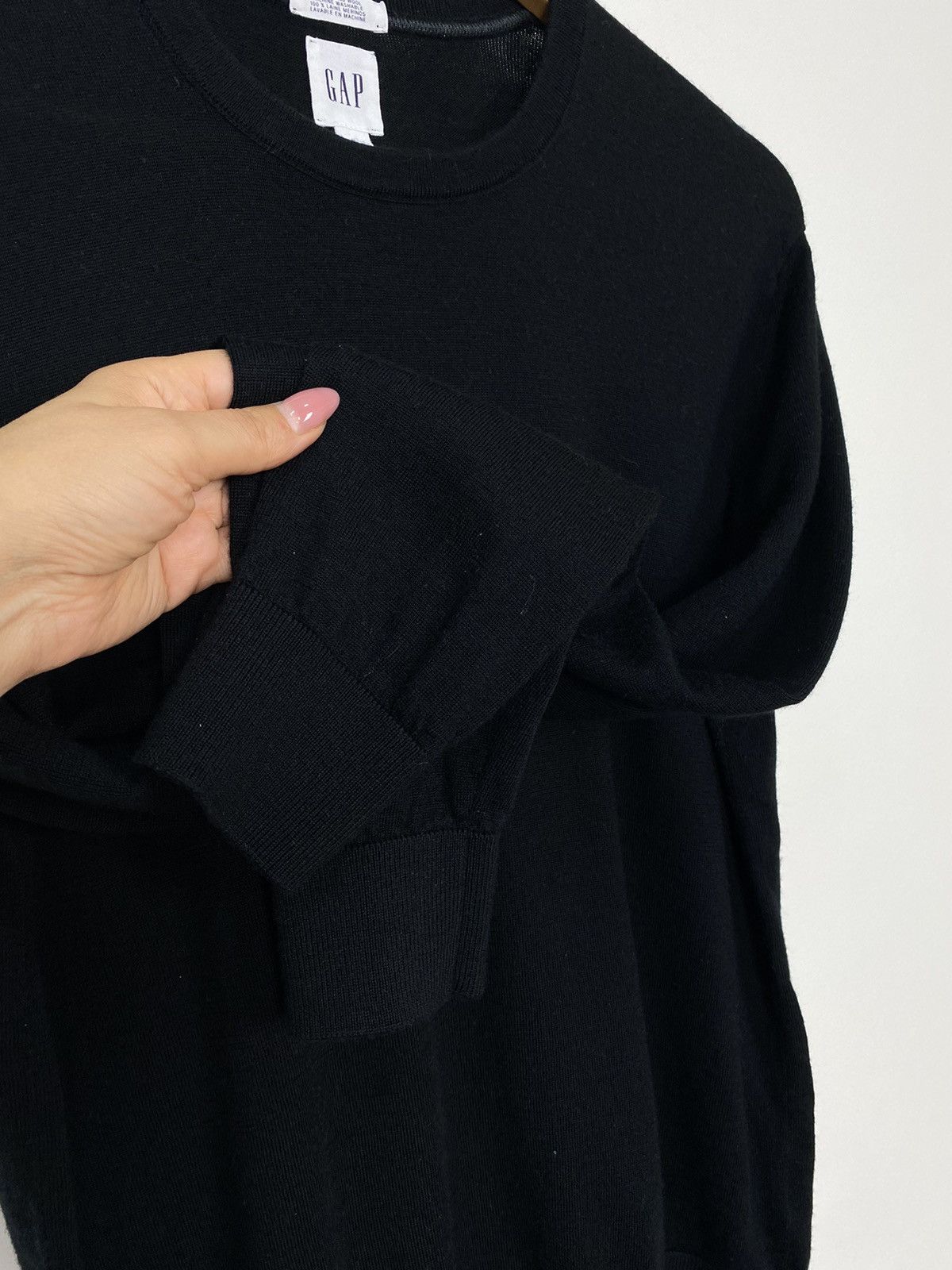 Gap GAP Round Neck Jumper Pullover Men’s Size M Knit Black Wool Size US M / EU 48-50 / 2 - 3 Thumbnail