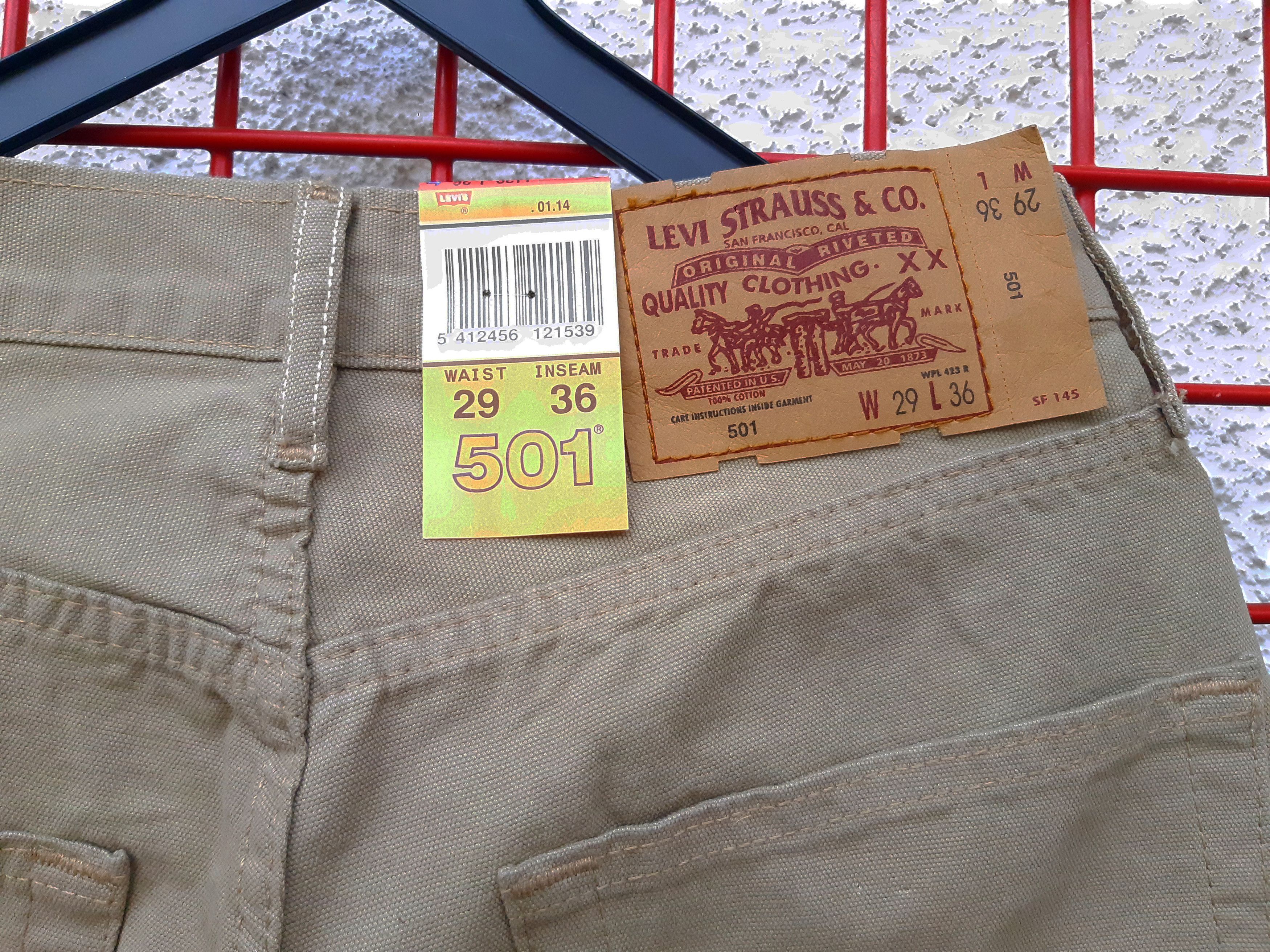 Levi's Vintage 90s LEVIS 501 Jeans USA size W29/L36 NWT Size 29" - 7 Thumbnail