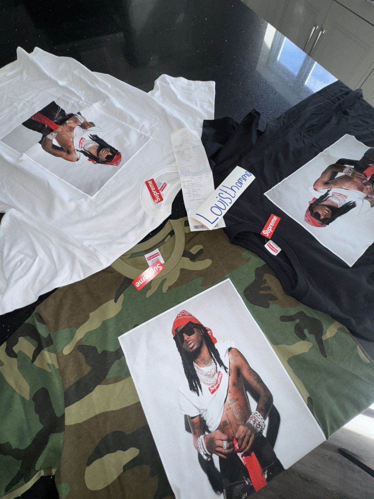 Supreme Supreme Playboi Carti Fw25 Camo Photo Tee | Grailed