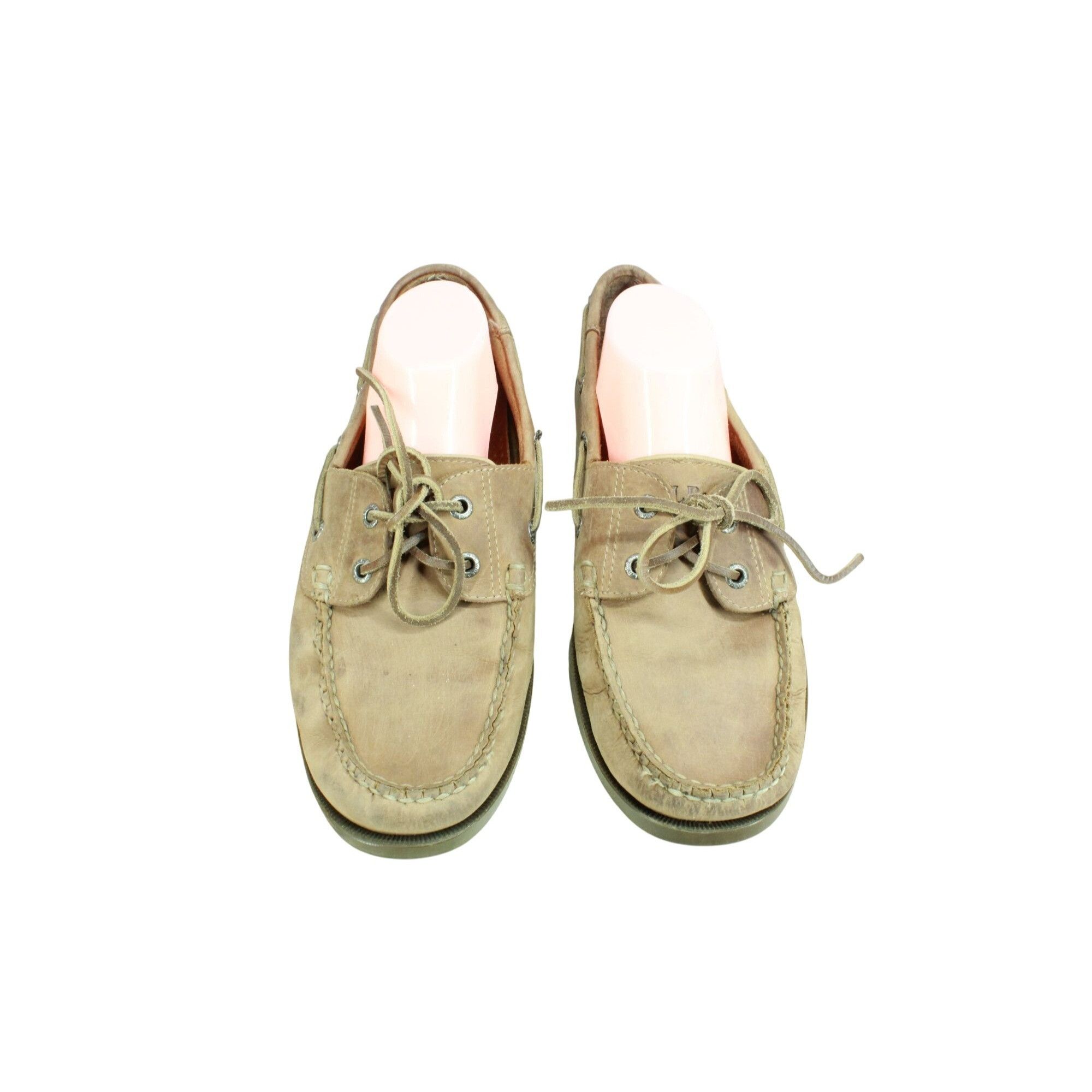 L.L. Bean LL Bean Casco Bay Men's Leather Slip On Moccasin Boat Shoes Size US 10 / EU 43 - 5 Thumbnail