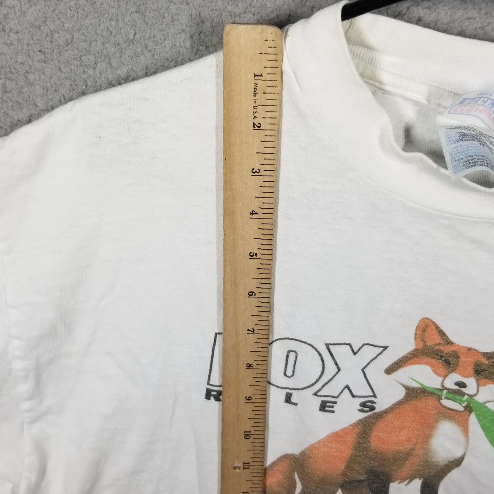 Hanes VINTAGE Hanes Fox News T-shirt Adults Large White Graphic Print 90s USA Unisex Size US L / EU 52-54 / 3 - 6 Thumbnail