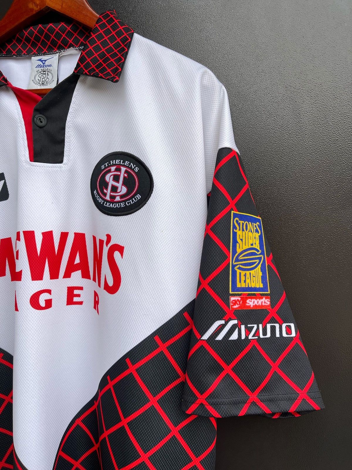 Mizuno St Helens RFC Mizuno Rugby Shirt Away 1997/1998/1999 Jersey Size US XL / EU 56 / 4 - 2 Thumbnail