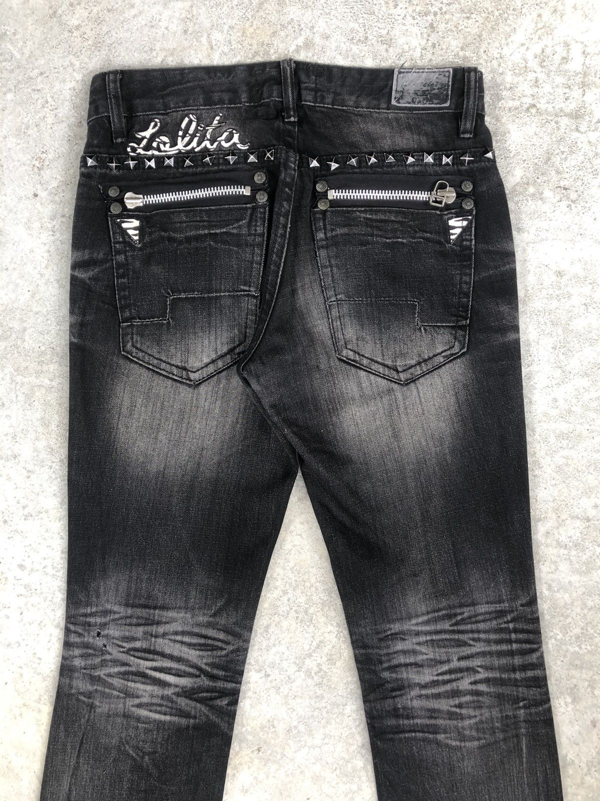 Japanese Brand Yoshitomo Nara Lolita Embroidered Jeans Punk Size US 31 - 11 Thumbnail