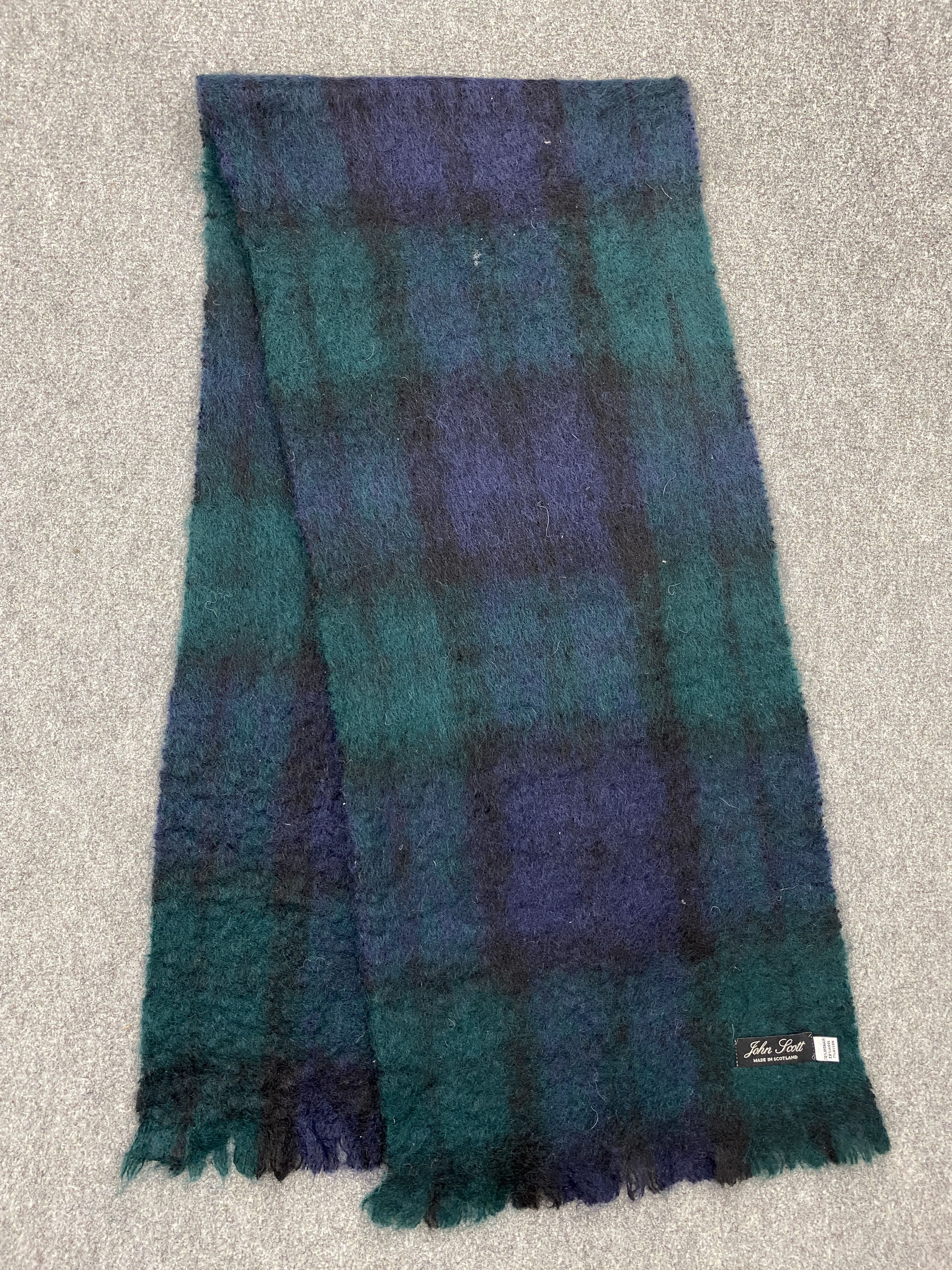Vintage John Scott Mohair Scarf / Muffler / Neckwear -SC0038 Size ONE SIZE - 7 Thumbnail