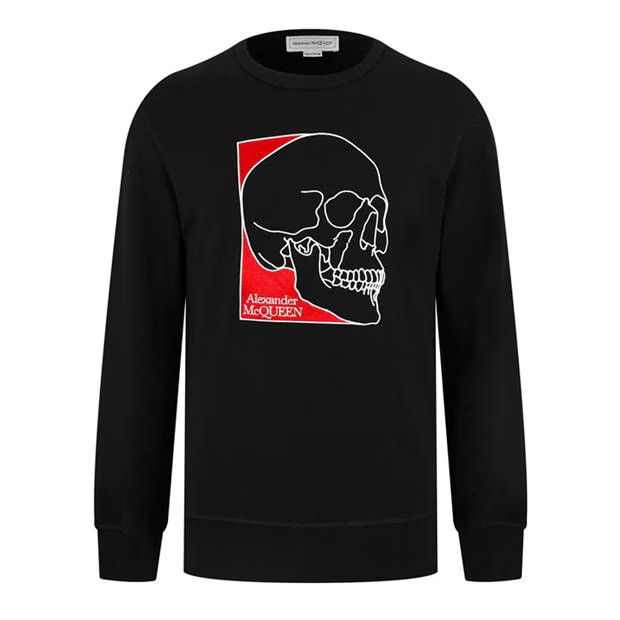 image of Alexander Mcqueen O1G2R1Mq0324 Sweatshirt In Black, Men's (Size Large)