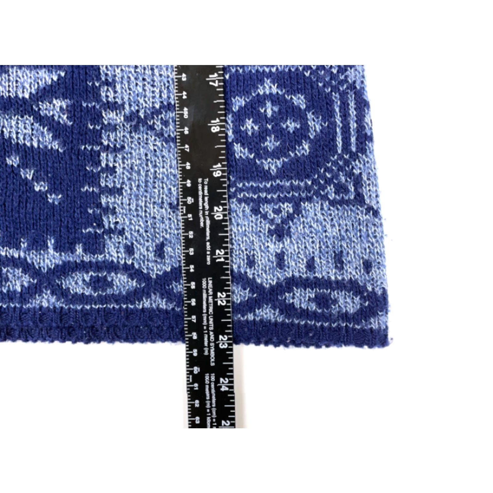 Vintage VINTAGE Rose Sweater Women M Blue Geometric Snowflake All-Over Pullover 90s USA Made Womens Size M / US 6-8 / IT 42-44 - 6 Thumbnail